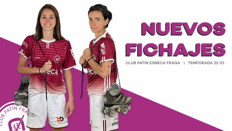 Adriana Gutiérrez y Aina Arxé, primeras incorporaciones del CP Esneca Fraga en la Ok Liga Femenina 22-23