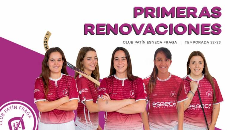 Primeras renovaciones del CP Esneca Fraga para la temporada 22-23 en la Ok Liga Iberdrola