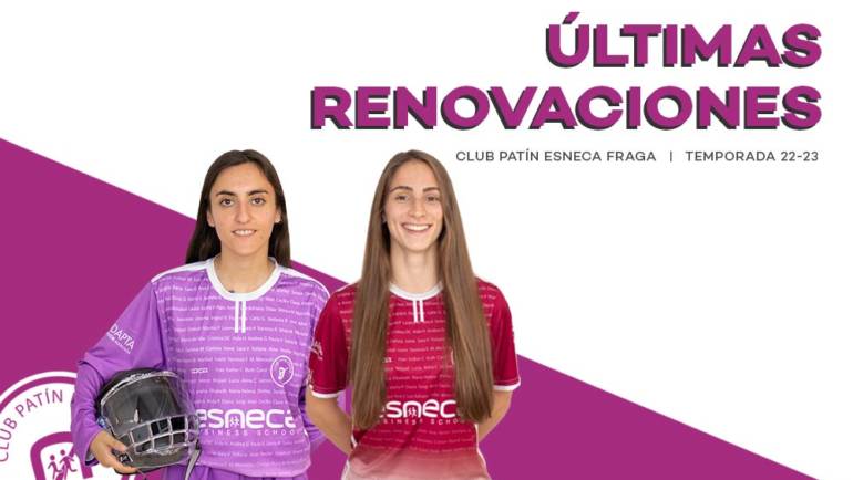 Fernanda Tapia y Beatriz Várzeas, últimas renovaciones del CP Esneca Fraga en la Ok Liga Femenina 22-23